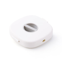 Caja de Almacenamiento para Cables de Datos, Dispositivo Enrollador de Cables de Carga para Teléfono, Versátil con Soporte para Teléfono, Portátil, Caja Organizadora para Auriculares