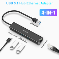 Huhutherlumlumluminum 10Gbps yype C hubs Switch Witch ternet ddapter ybrid 2 en 1 Cable 4 en 1 USub UB 3.1ub UB enen2 para PC C