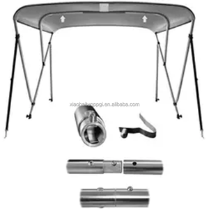 Tendalino Bimini a 4 Archi per Torre Wakeboard in Alluminio per Kayak e Barche, Tubo Quadrato in Alluminio da 25mm, Top a 3 Archi per Yacht - Product Image 4