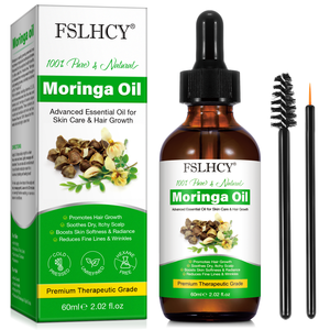 FSLHCY minyak rambut <span class=keywords><strong>Moringa</strong></span> organik tekanan dingin kulit kepala gatal kering minyak biji <span class=keywords><strong>Moringa</strong></span> - Product Image 2