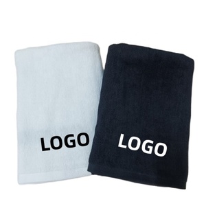 Tùy Chỉnh 100% Cotton Chất Lượng Cao Màu Đen Phòng Tập Thể Dục Khăn Thêu Logo Khăn Tay - Product Image 3