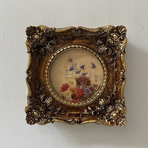 Marc 2x2 resina Mini regalo de boda foto marco marcos escultura hecha a mano modelo pintura estilo Artificial pintado - Product Image 4