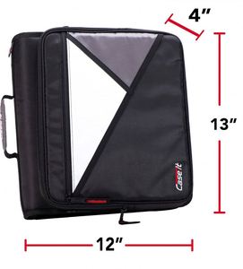 แฟ้มซิป Case-it ขนาด 2 นิ้ว แบบ 3 ห่วง 6 ช่อง ใส่เอกสารได้เยอะ ทนทาน - Product Image 6