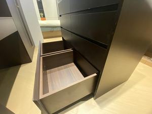 עיצוב אירופאי מודרני 4-מגירה עם ארון אחסון עץ ידית מתכת עבור חללים גדולים עבור סלון או חדר שינה - Product Image 4