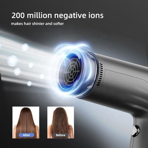 Sèche-<span class=keywords><strong>cheveux</strong></span> ionique puissant à haute vitesse, pliable, à température constante, avec diffuseur pour <span class=keywords><strong>boucles</strong></span>, moteur BLDC 1800W - Product Image 3