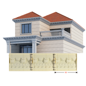 Moulures de corniche romaine de haute qualité, moulures de gouttière, moulures de toit en béton, moulures murales pour villa - Product Image 2