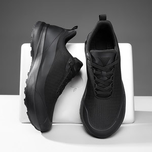 Zapatillas de correr para hombre, ligeras, transpirables, de malla, con cordones, antideslizantes, con amortiguación y absorción de impactos, para deportes al aire libre, verano - Product Image 3