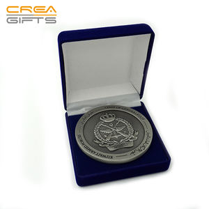 2025 alta qualità <span class=keywords><strong>Custom</strong></span> 3D goffrato in metallo doppio lato in metallo Souvenir sfida premio moneta antica con scatola in pelle PU per eventi - Product Image 3