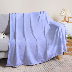 Couverture en flanelle solide, couverture de repos, couverture réversible douce pour la peau, idéale pour la chaleur hivernale, impression personnalisée, vente en gros - Product Image 5