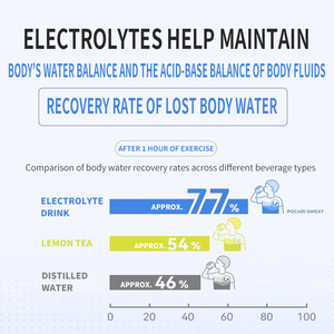 Mistura de Eletrólitos em Pó Personalizada para Bebida Hidratante, Suplemento Alimentar Certificado HACCP, Livre de OGM, Suporte Energético - Product Image 2