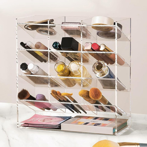 Clear Acrylic Vertical Marker Organizer Desktop Pencil Pen <strong>Shelf</strong> Display Storage Organizers For Office School - Product Image 3