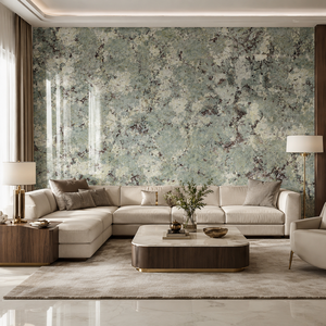 Losa de piedra sinterizada con aspecto de mármol azul Snow Mountain, baldosa de porcelana con aspecto de mármol pulido de 1600 x 3200 x 12 mm para pared - Product Image 6