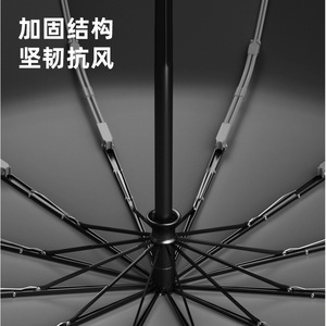 Wutongmi Automatic Umbrella 48-Rib Fiber Frame Anti-Storm Travel Use - Product Image 4