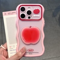 DIY Printbare hoesje voor iPhone 18 17 Pro Max Hot Trending Fruit Achterkant Bestseller Sticker Wave Edge Aanpasbare Stootvaste hoes
