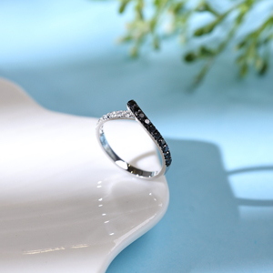 Bague de fiançailles et de mariage vintage personnalisée en or blanc massif 18 carats avec perle d'eau douce, plaquée rhodium, sertie à griffes, design de luxe pour - Product Image 3