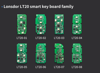 Télécommande universelle intelligente Lonsdor LT20-01 PCB 4 boutons 315/433MHz 40/80Bit puce 8A+4D pour Toyota Lexus K518ISE K518S KH100+