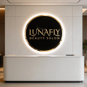 Lettres lumineuses Halo personnalisées pour salon de coiffure, enseigne LED à lettres canal, lettres de logo personnalisées, signalétique extérieure pour salon de coiffure - Product Image 6