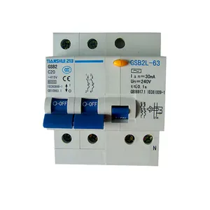 2P 4P 10A 16A 20A 전기 유형 1000V Mcb 회로 차단기 63amp Macb 회로 차단기