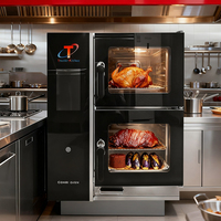 Four combiné électrique en acier inoxydable TRUELEN TLBW-E-T31*2 pour restaurant, équipement de cuisine commerciale avec garantie d'un an