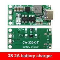 Módulo elevador de voltaje USB C para cargador de batería de litio 18650, compatible con BMS de baterías Li-Po de polímero 2S 3S 4S 1A 2A 4A, en stock.