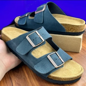 Sandalias de Verano Unisex de Cuero de Alta Calidad, Sandalias de Playa con Plataforma Gruesa y Cómodas, con Diseño de Hebilla, Calzado de Marca de Moda - Product Image 5