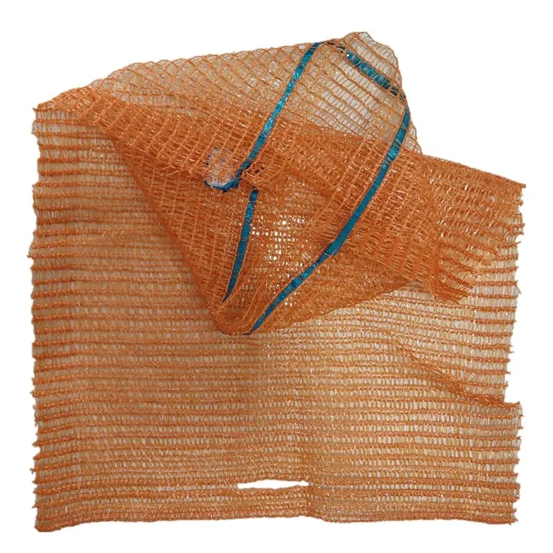 Plastic PE mesh net sacks raschel orange bags for vegetables fruit potato onion pepper cabbage cucumber