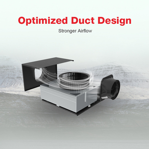 Ventilador centrífugo de 100 mm con carcasa de acero inoxidable OEM para casa - Product Image 6