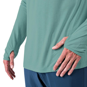 شعار مخصص نمط ألياف الخيزران الصيد هوديي قميص الشمس UPF50 + فوق بنفر لينة سريعة الجفاف أداء قمصان الصيد - Product Image 5