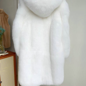 Veste d'hiver en fourrure naturelle Fashion Outwear Luxury Natural <span class=keywords><strong>france</strong></span> <span class=keywords><strong>fox</strong></span> fur coats - Product Image 2