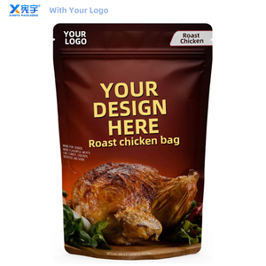 Sachet Doypack en plastique PE et feuille d'aluminium de qualité alimentaire, imprimé numériquement, pour la conservation des aliments (viande de barbecue, poulet frit, sauce, bœuf séché) - Product Image 1