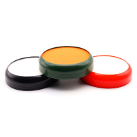 Pratique à utiliser boîtier rond en plastique doigt caissier humide pour bureau supermarché banque humidificateur du bout des doigts