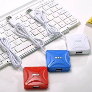 Ssk <b>Usb</b> Hub 4 Port <b>Usb</b> <b>2.0</b> Plastic Compact For Desktop Laptop - Product Image 1