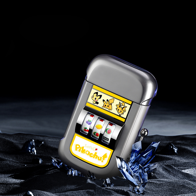 Classic Mini Gambling Slot Machine Lighter - Rechargeable, Fun Games for  Camping & Outdoor Use
