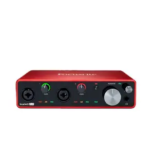 Hete Verkoop Scarlet 4 In 4 Uit Audio-Interface Geluidskaart Geluidskaart Opname-Interface Audio Voor Professionele Studio Livestream