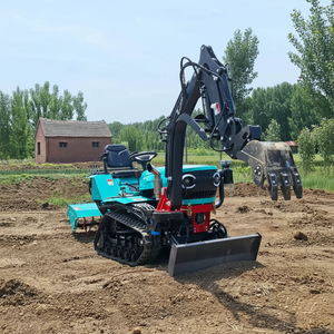 Free Shipping EPA Diesel Engine Rotary Tiller Orchard Crawler Rotary Tiller <b>Cultivator</b> Multifunctional Rotary Tiller - Product Image 3