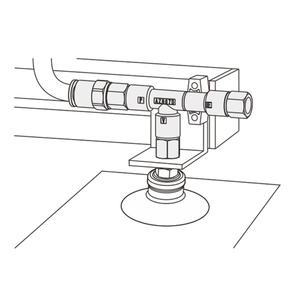 Générateur de vide industriel à haut débit, système pneumatique à pression négative, raccords d'automatisation robustes, plastique à forte aspiration - Product Image 4