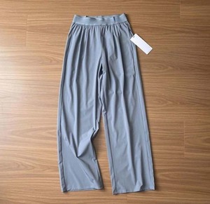 <span class=keywords><strong>Pantalon</strong></span> large à séchage rapide pour <span class=keywords><strong>femme</strong></span>, avec logo réfléchissant sur la jambe, ruban cousu, léger, ample, amincissant, tissé, décontracté - Product Image 3