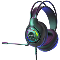 Casque de jeu filaire USB G96 Delta, son surround 7.1, casque supra-auriculaire RGB pour cybercafé et e-sport