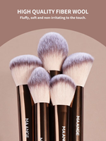 MAANGE Grosir Set Kuas Makeup Alami 13pcs Bulu Berkualitas Tinggi Kuas Blush Powder Concealer Alat Makeup Set Kuas Makeup