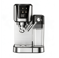 Anbolife - Cafetera Portátil Compacta de Acero Inoxidable, Cafetera Espresso Fría, 20 Bares, Tanque de Leche, OEM, ODM