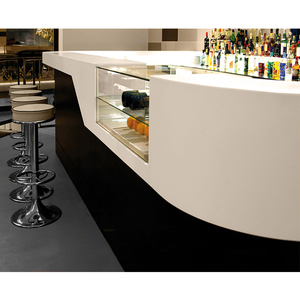 Led Ánh Sáng Cafe Bảng Đen Nhân Tạo Đá Hộp Đêm Nhà Hàng Quầy Bar Thiết Kế - Product Image 3