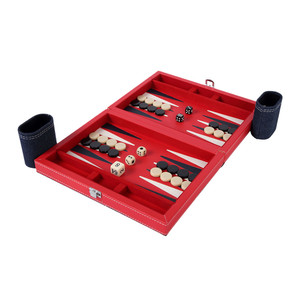 Bán chạy nhất bảng gỗ trò chơi xách tay du lịch da backboard trò chơi chip xúc xắc cup <span class=keywords><strong>Set</strong></span> - Product Image 1