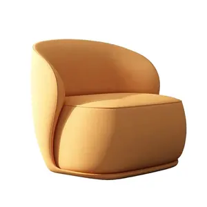 轻型豪华单人沙发酒店客厅卧室单人椅子网红布艺休闲椅设计师创意老虎椅子