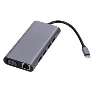 11-in-1 Type C ฮับสำหรับแล็ปท็อป4K 60Hz อะแดปเตอร์3.0 USB กับ SD อินเตอร์เฟซชาร์จวัสดุอลูมิเนียมการถ่ายโอนข้อมูล - Product Image 4