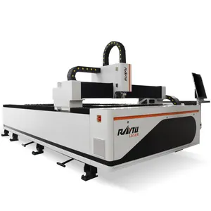 RT3015H 3000*1500 مللي متر ماكينة تقطيع ليزر CNC آلة مصدر ماكينة قطع بألياف الليزر الفولاذ المقاوم للصدأ قطع مع 1000W 2000W