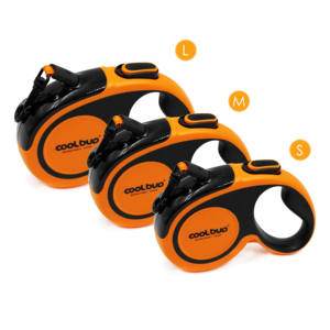 Correa de perro retráctil ajustable con cinta reflectante resistente Coolbud - Product Image 5