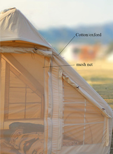 Glamping-tienda de campaña inflable al aire libre, toldo portátil <span class=keywords><strong>con</strong></span> campana de tubo de aire, Ajuste rápido, forma de cabaña, tienda de aire para <span class=keywords><strong>la</strong></span> familia - Product Image 5