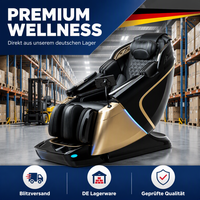 Silla de Masaje de Doble Núcleo 4D+3D con Gravedad Cero, 135cm, Riel SL, Enchufe Europeo, Envío Rápido desde Almacén en Alemania, Disponible en Stock Local, para Uso en Spa en Casa