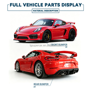 Kit de Carrocería GT4 para Porsche <span class=keywords><strong>Boxster</strong></span> Cayman 987 2009-2012, Kit de Carrocería Tuning Retrofit para Porsche 987, Piezas de Repuesto para Automóviles - Product Image 4