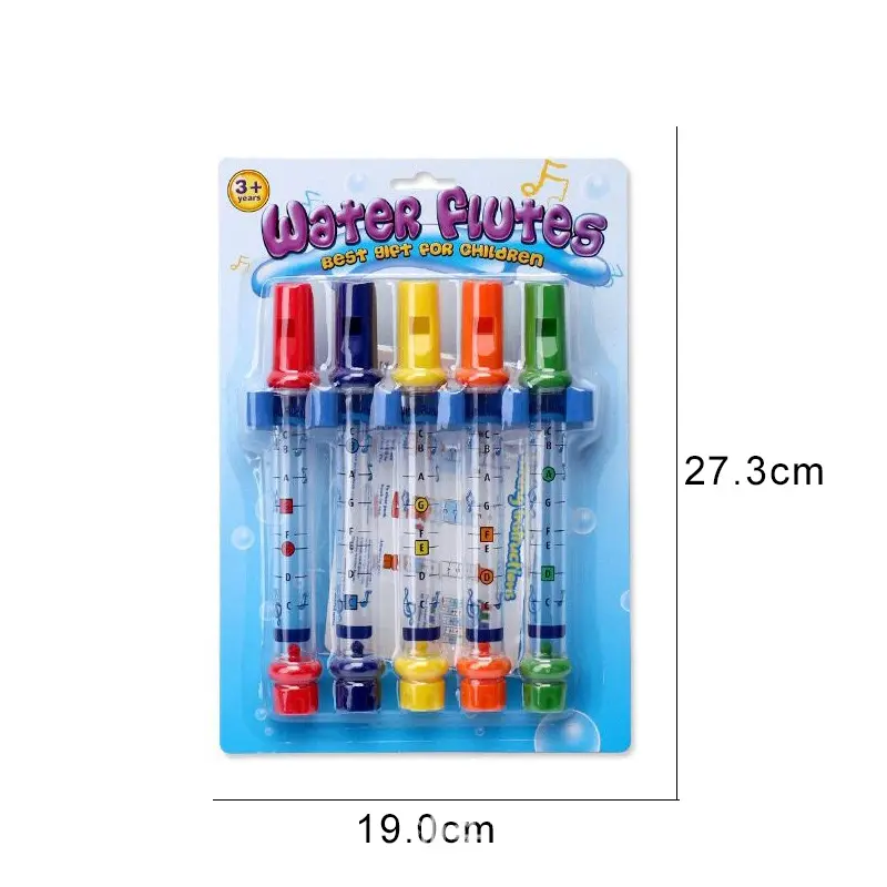 Yaz küvet oyuncaklar renkli su ıslık küvet Tunes müzik oyuncak bebek banyo oyuncak su flüt
